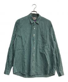 Traditional Weatherwear×LIBERTY（トラディショナルウェザーウェア×リバティ）の古着「KESWICKチェック柄レギュラーカラーシャツ」｜グリーン