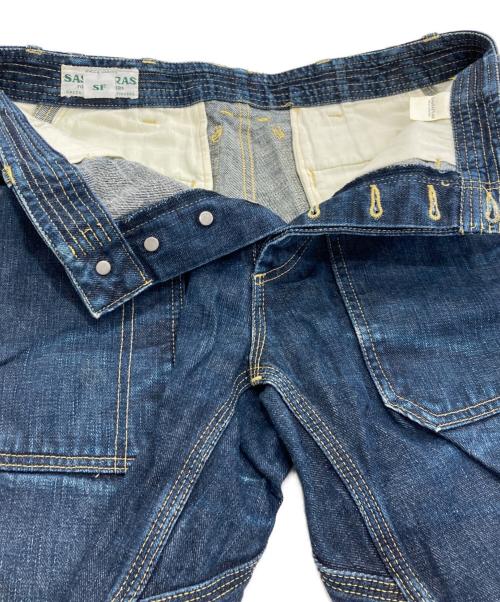 SASSAFRAS（ササフラス）SASSAFRAS (ササフラス) ハーフデニムパンツ インディゴ サイズ:Sの古着・服飾アイテム