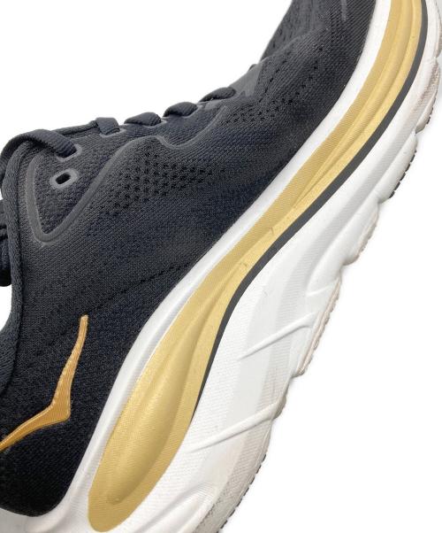 HOKAONEONE（ホカオネオネ）HOKAONEONE (ホカオネオネ) Clifton 10 Koshi Tan-Tan ブラック×ゴールド サイズ:25㎝の古着・服飾アイテム