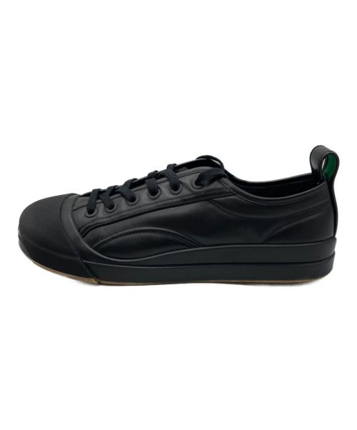 BOTTEGA VENETA（ボッテガベネタ）BOTTEGA VENETA (ボッテガベネタ) Valcanレザースニーカー ブラック サイズ:43の古着・服飾アイテム