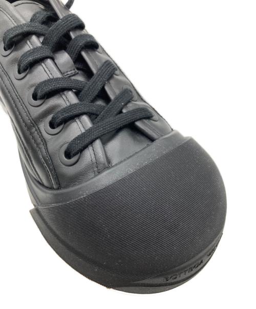 BOTTEGA VENETA（ボッテガベネタ）BOTTEGA VENETA (ボッテガベネタ) Valcanレザースニーカー ブラック サイズ:43の古着・服飾アイテム