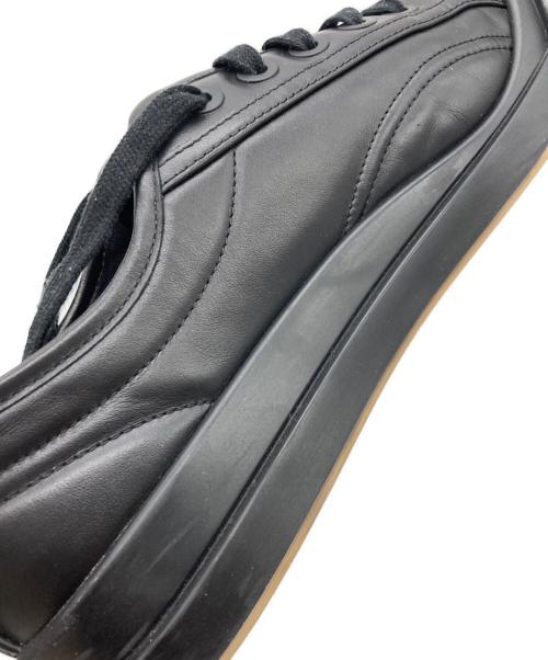 BOTTEGA VENETA（ボッテガベネタ）BOTTEGA VENETA (ボッテガベネタ) Valcanレザースニーカー ブラック サイズ:43の古着・服飾アイテム