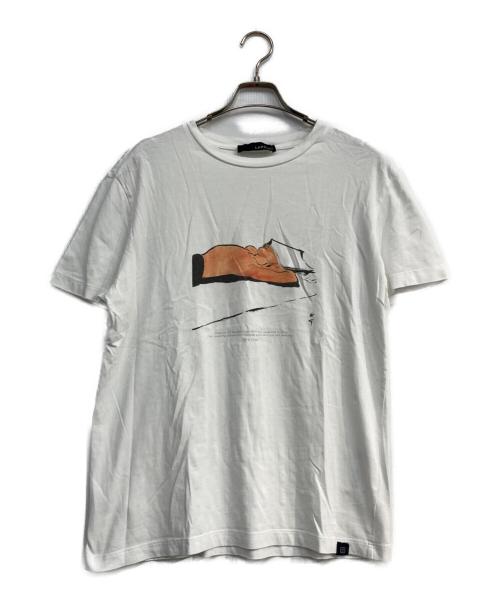 LARDINI（ラルディーニ）LARDINI (ラルディーニ) 半袖Tシャツ ホワイト サイズ:Lの古着・服飾アイテム