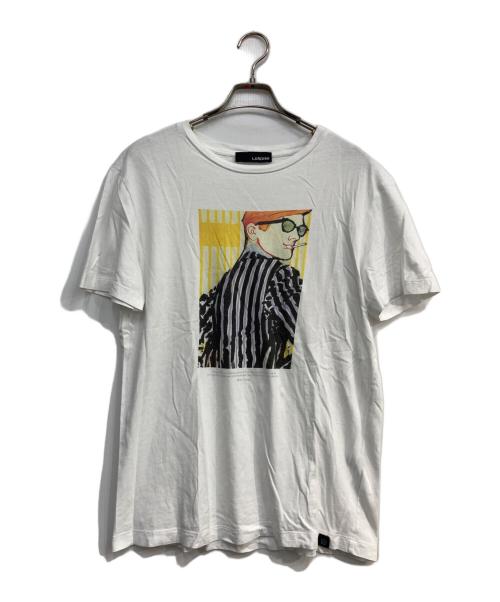 LARDINI（ラルディーニ）LARDINI (ラルディーニ) 半袖Tシャツ ホワイト サイズ:Ⅼの古着・服飾アイテム