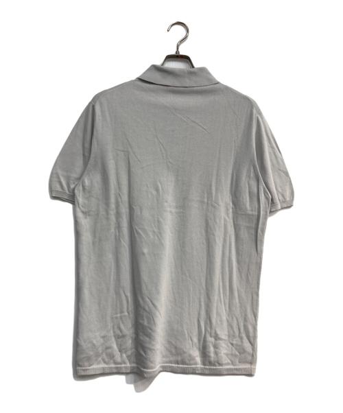 Cruciani（クルチアーニ）CRUCIANI (クルチアーニ) 24Gハイゲージコットンニットポロシャツ グレー サイズ:50の古着・服飾アイテム