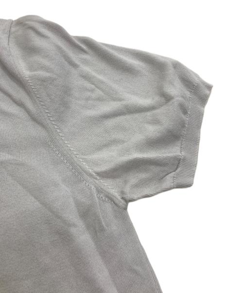 Cruciani（クルチアーニ）CRUCIANI (クルチアーニ) 24Gハイゲージコットンニットポロシャツ グレー サイズ:50の古着・服飾アイテム