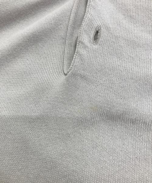Cruciani（クルチアーニ）CRUCIANI (クルチアーニ) 24Gハイゲージコットンニットポロシャツ グレー サイズ:50の古着・服飾アイテム