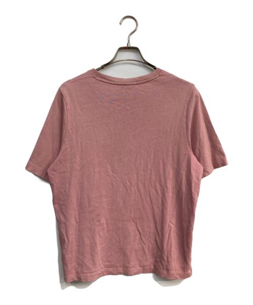 maison kitsune（メゾンキツネ）maison kitsune (メゾンキツネ) フォックスヘッドパッチ 半袖Tシャツ ピンク サイズ:XSの古着・服飾アイテム