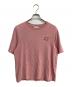 maison kitsune（メゾンキツネ）の古着「フォックスヘッドパッチ 半袖Tシャツ」｜ピンク