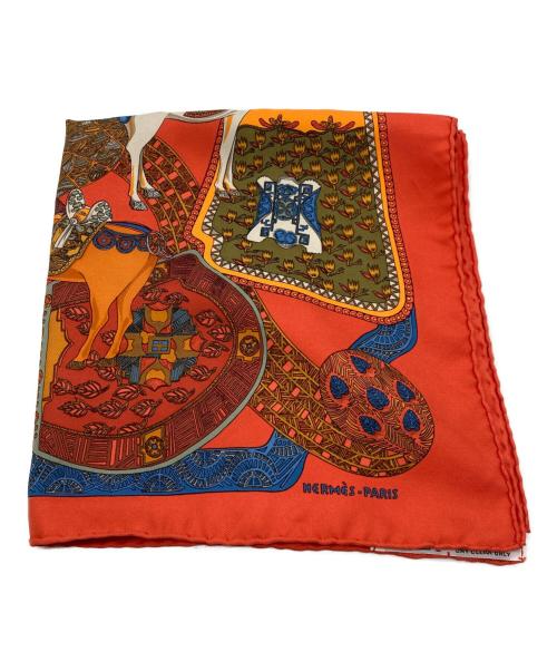 HERMES（エルメス）HERMES (エルメス) シルクスカーフ オレンジの古着・服飾アイテム