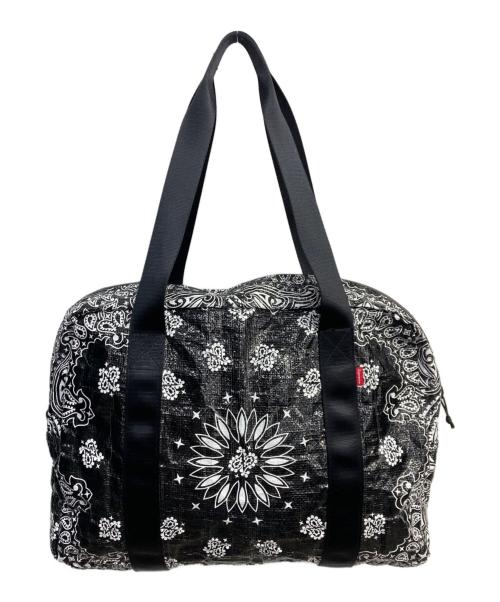 SUPREME（シュプリーム）Supreme (シュプリーム) bandana tarp duffle bag ブラックの古着・服飾アイテム