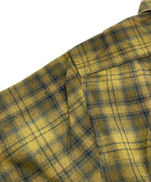 PENDLETON（ペンドルトン）PENDLETON (ペンドルトン) 半袖ウールチェックシャツ オリーブ サイズ:Lの古着・服飾アイテム