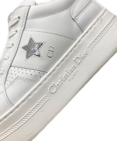 Christian Dior（クリスチャン ディオール）Christian Dior (クリスチャン ディオール) プラットフォームスニーカー ホワイト サイズ:37 1/2の古着・服飾アイテム