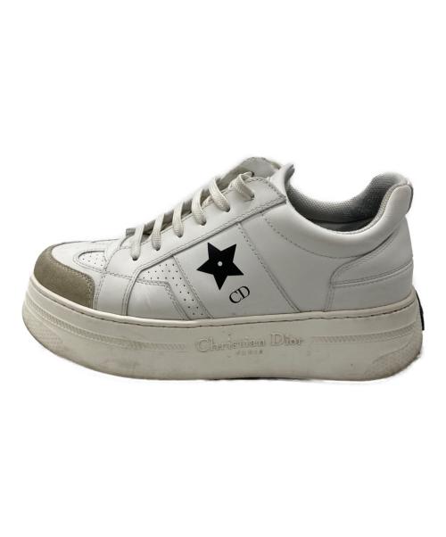 Christian Dior（クリスチャン ディオール）Christian Dior (クリスチャン ディオール) プラットフォームスニーカー ホワイト サイズ:37 1/2の古着・服飾アイテム