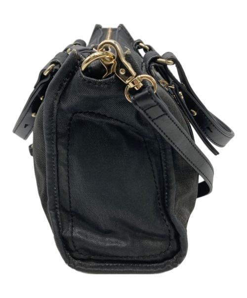 DIESEL（ディーゼル）DIESEL (ディーゼル) コーティング2WAYバッグ グレー×ブラックの古着・服飾アイテム