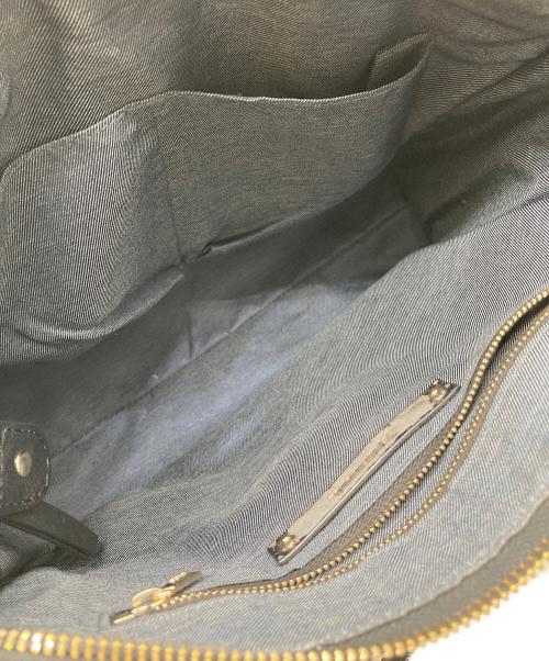 DIESEL（ディーゼル）DIESEL (ディーゼル) コーティング2WAYバッグ グレー×ブラックの古着・服飾アイテム