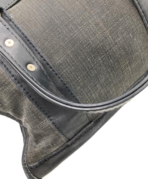 DIESEL（ディーゼル）DIESEL (ディーゼル) コーティング2WAYバッグ グレー×ブラックの古着・服飾アイテム