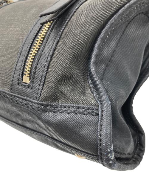 DIESEL（ディーゼル）DIESEL (ディーゼル) コーティング2WAYバッグ グレー×ブラックの古着・服飾アイテム