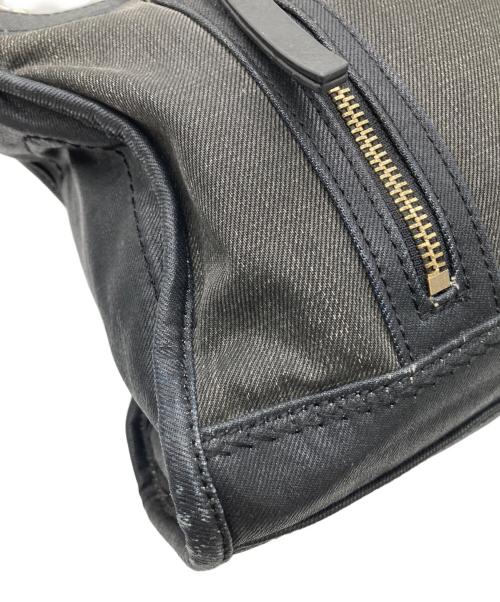 DIESEL（ディーゼル）DIESEL (ディーゼル) コーティング2WAYバッグ グレー×ブラックの古着・服飾アイテム