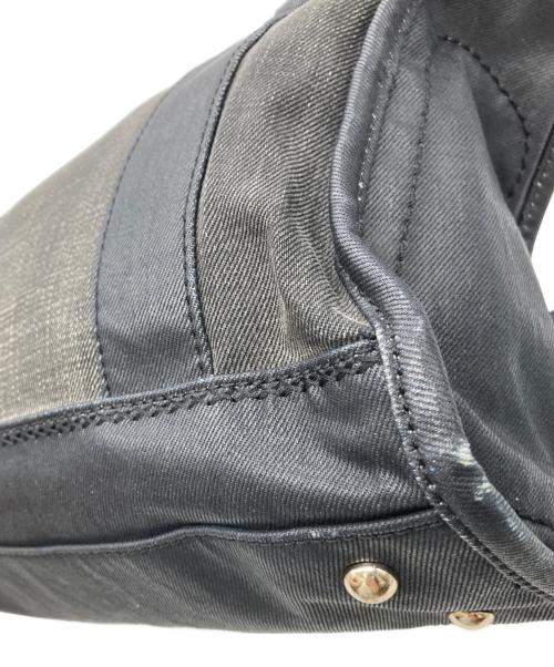 DIESEL（ディーゼル）DIESEL (ディーゼル) コーティング2WAYバッグ グレー×ブラックの古着・服飾アイテム