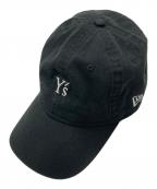 New Era×Y'sニューエラ×ワイズ）の古着「9TWENTY Y's LOGO CREPE DE CHINE CAP」｜ブラック