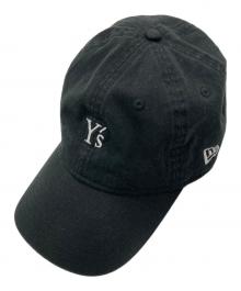 New Era×Y's（ニューエラ×ワイズ）の古着「9TWENTY Y's LOGO CREPE DE CHINE CAP」｜ブラック