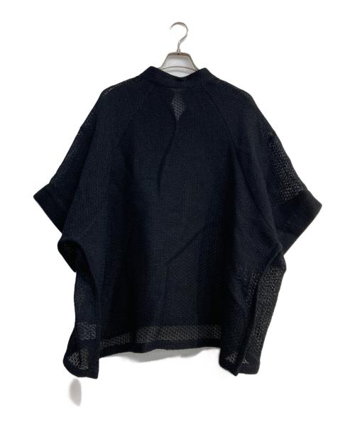 IHNN（イン）IHNN (イン) Half―Sleeve Pullover Mesh Top ブラック サイズ:38の古着・服飾アイテム