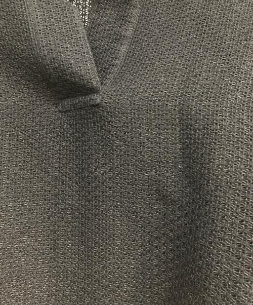 IHNN（イン）IHNN (イン) Half―Sleeve Pullover Mesh Top ブラック サイズ:38の古着・服飾アイテム