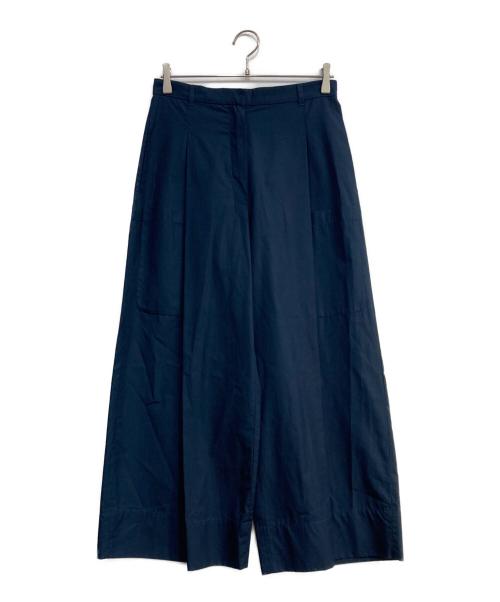 'S Max Mara（エスマックスマーラ）'S Max Mara (エスマックスマーラ) コットンワイドパンツ ネイビー サイズ:38の古着・服飾アイテム