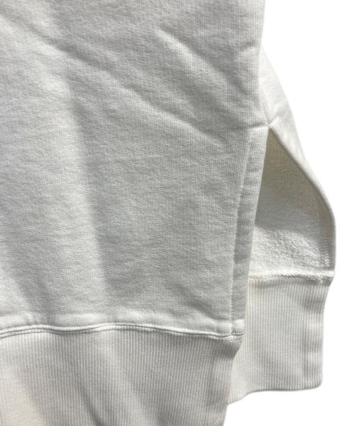 MM6 Maison Margiela（エムエムシックスメゾンマルジェラ）MM6 Maison Margiela (エムエムシックスメゾンマルジェラ) エンボスオーバ‐サイズスウェットワンピース ホワイト サイズ:M 未使用品の古着・服飾アイテム