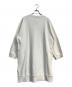 MM6 Maison Margiela (エムエムシックスメゾンマルジェラ) エンボスオーバ‐サイズスウェットワンピース ホワイト サイズ:M 未使用品：18000円
