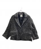 CLANE×SuzuHiroseクラネ×スズヒロセ）の古着「MIX COLOR OVER COAT」｜ブラック×ホワイト