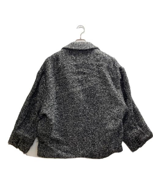 CLANE（クラネ）CLANE (クラネ) SuzuHirose (スズヒロセ) MIX COLOR OVER COAT ブラック×ホワイト サイズ:1の古着・服飾アイテム