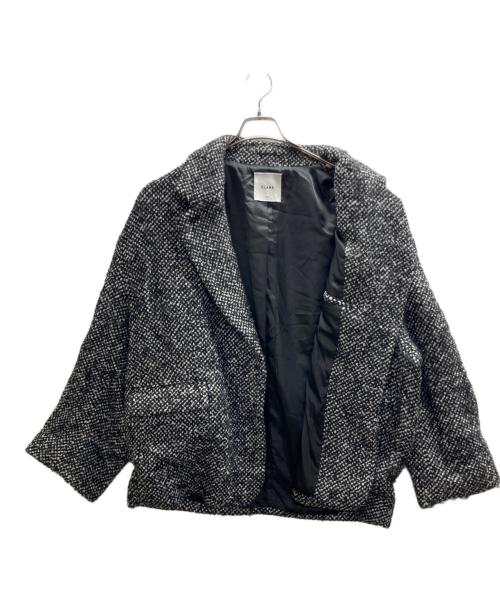 CLANE（クラネ）CLANE (クラネ) SuzuHirose (スズヒロセ) MIX COLOR OVER COAT ブラック×ホワイト サイズ:1の古着・服飾アイテム