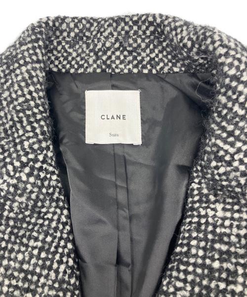 CLANE（クラネ）CLANE (クラネ) SuzuHirose (スズヒロセ) MIX COLOR OVER COAT ブラック×ホワイト サイズ:1の古着・服飾アイテム