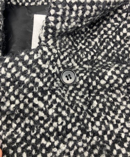CLANE（クラネ）CLANE (クラネ) SuzuHirose (スズヒロセ) MIX COLOR OVER COAT ブラック×ホワイト サイズ:1の古着・服飾アイテム