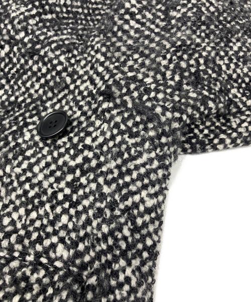 CLANE（クラネ）CLANE (クラネ) SuzuHirose (スズヒロセ) MIX COLOR OVER COAT ブラック×ホワイト サイズ:1の古着・服飾アイテム