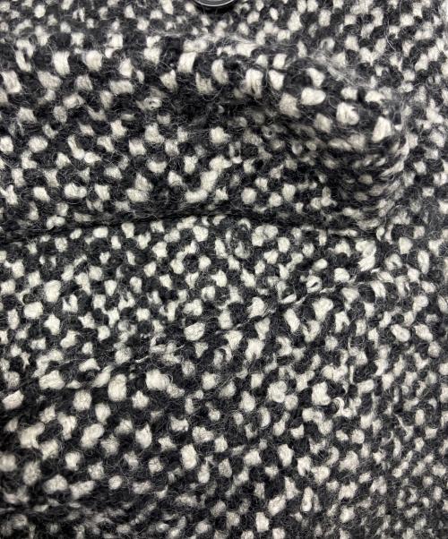 CLANE（クラネ）CLANE (クラネ) SuzuHirose (スズヒロセ) MIX COLOR OVER COAT ブラック×ホワイト サイズ:1の古着・服飾アイテム