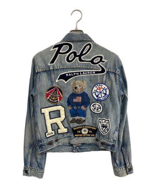 POLO RALPH LAUREN（ポロ・ラルフローレン）POLO RALPH LAUREN (ポロ・ラルフローレン) ポロベアデニムジャケット インディゴ サイズ:SIZE S(160-84A)の古着・服飾アイテム
