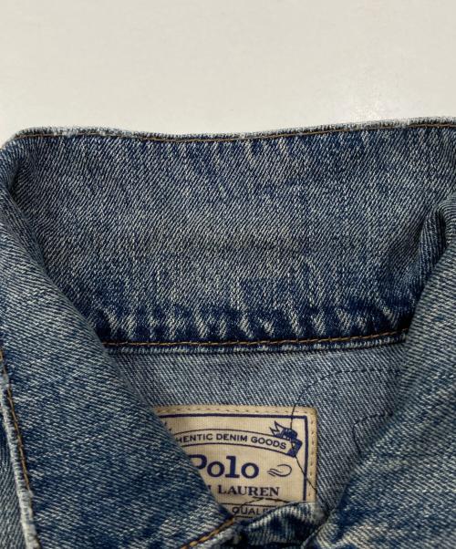 POLO RALPH LAUREN（ポロ・ラルフローレン）POLO RALPH LAUREN (ポロ・ラルフローレン) ポロベアデニムジャケット インディゴ サイズ:SIZE S(160-84A)の古着・服飾アイテム