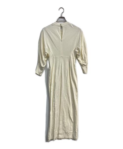 Mame Kurogouchi（マメクロゴウチ）mame kurogouchi (マメクロゴウチ) Cotton Jersey Dress長袖ワンピース ホワイト サイズ:1の古着・服飾アイテム