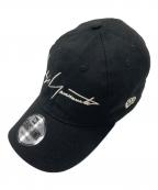 New Era×YOHJI YAMAMOTOニューエラ×ヨウジヤマモト）の古着「YY Signature LOGO CAP」｜ブラック