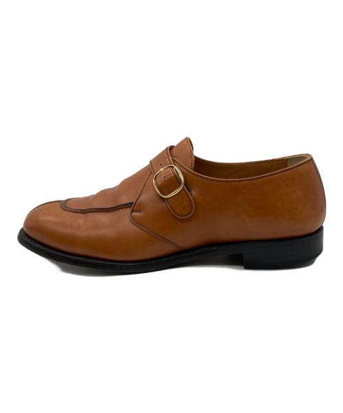 SCOTCH GRAIN（スコッチグレイン）SCOTCH GRAIN (スコッチグレイン) シングルモンクストラップシューズ ブラウン サイズ:26.5EEEの古着・服飾アイテム