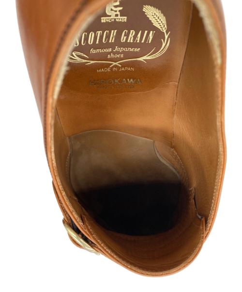 SCOTCH GRAIN（スコッチグレイン）SCOTCH GRAIN (スコッチグレイン) シングルモンクストラップシューズ ブラウン サイズ:26.5EEEの古着・服飾アイテム
