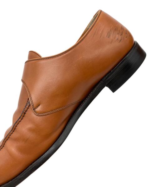 SCOTCH GRAIN（スコッチグレイン）SCOTCH GRAIN (スコッチグレイン) シングルモンクストラップシューズ ブラウン サイズ:26.5EEEの古着・服飾アイテム