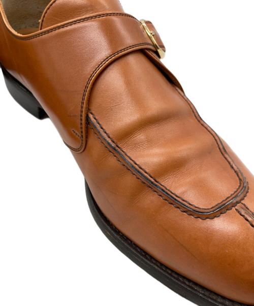 SCOTCH GRAIN（スコッチグレイン）SCOTCH GRAIN (スコッチグレイン) シングルモンクストラップシューズ ブラウン サイズ:26.5EEEの古着・服飾アイテム