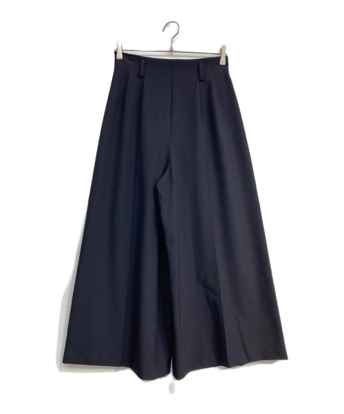 FOXEY（フォクシー）FOXEY (フォクシー) タックワイドパンツ ネイビー サイズ:40の古着・服飾アイテム