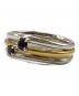 中古・古着 GARNI (ガルニ) Ripple Ring-Combi シルバー×ブラック サイズ:-：25000円