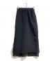LOHEN（ローヘン）の古着「LAYERED 2WAY SKIRT」｜ネイビー×ブラック