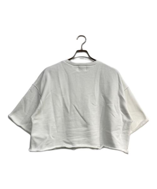 soyy（ソイ）soyy (ソイ) URAKE CROPPED TEE ホワイト サイズ:ｆｒｅｅの古着・服飾アイテム